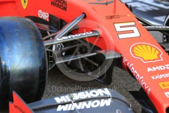 World © Octane Photographic Ltd. Formula 1 – Abu Dhabi GP - Scrutineering. Scuderia Ferrari SF90 – Sebastian Vettel. Yas Marina Circuit, Abu Dhabi, UAE. Thursday 28th November 2019.