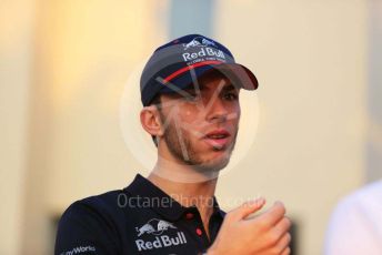 World © Octane Photographic Ltd. Formula 1 – Abu Dhabi GP - Paddock. Scuderia Toro Rosso STR14 – Pierre Gasly. Yas Marina Circuit, Abu Dhabi, UAE. Thursday 28th November 2019.