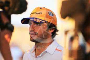 World © Octane Photographic Ltd. Formula 1 – Abu Dhabi GP - Paddock. McLaren MCL34 – Carlos Sainz. Yas Marina Circuit, Abu Dhabi, UAE. Thursday 28th November 2019.