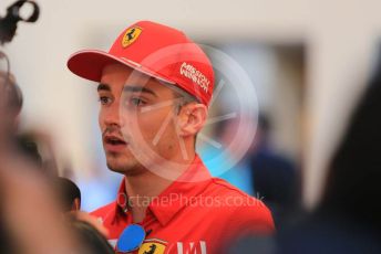 World © Octane Photographic Ltd. Formula 1 – Abu Dhabi GP - Paddock. Scuderia Ferrari SF90 – Charles Leclerc. Yas Marina Circuit, Abu Dhabi, UAE. Thursday 28th November 2019.