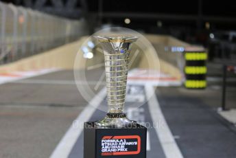 World © Octane Photographic Ltd. Formula 1 – Abu Dhabi GP - Pitlane. Winning Driver's Trophy. Yas Marina Circuit, Abu Dhabi, UAE. Thursday 28th November 2019.