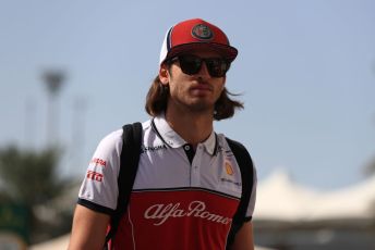 World © Octane Photographic Ltd. Formula 1 – Abu Dhabi GP - Paddock. Alfa Romeo Racing C38 – Antonio Giovinazzi. Yas Marina Circuit, Abu Dhabi, UAE. Thursday 28th November 2019.