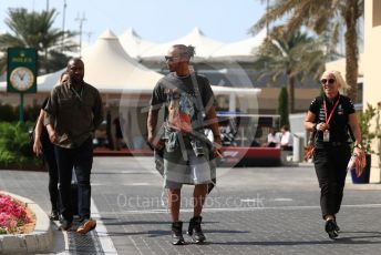 World © Octane Photographic Ltd. Formula 1 – Abu Dhabi GP - Paddock. Mercedes AMG Petronas Motorsport AMG F1 W10 EQ Power+ - Lewis Hamilton. Yas Marina Circuit, Abu Dhabi, UAE. Thursday 28th November 2019.