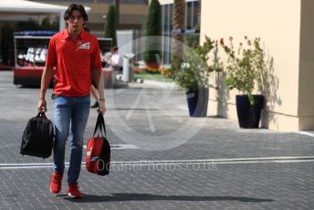 World © Octane Photographic Ltd. Formula 1 - Abu Dhabi GP - Paddock. Giuliano Alesi - Ferrari Driver Academy. Yas Marina Circuit, Abu Dhabi, UAE. Thursday 28th November 2019.