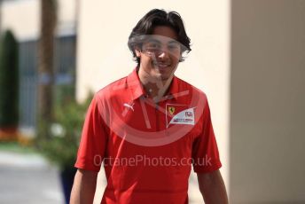 World © Octane Photographic Ltd. Formula 1 - Abu Dhabi GP - Paddock. Giuliano Alesi - Ferrari Driver Academy. Yas Marina Circuit, Abu Dhabi, UAE. Thursday 28th November 2019.