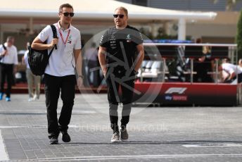 World © Octane Photographic Ltd. Formula 1 – Abu Dhabi GP - Paddock. Mercedes AMG Petronas Motorsport AMG F1 W10 EQ Power+ - Valtteri Bottas. Yas Marina Circuit, Abu Dhabi, UAE. Thursday 28th November 2019.