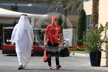 World © Octane Photographic Ltd. Formula 1 - Abu Dhabi GP - Paddock. Mick Schumacher. Yas Marina Circuit, Abu Dhabi, UAE. Thursday 28th November 2019.