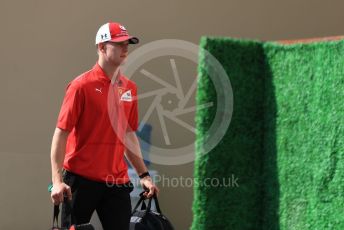 World © Octane Photographic Ltd. Formula 1 - Abu Dhabi GP - Paddock. Mick Schumacher. Yas Marina Circuit, Abu Dhabi, UAE. Thursday 28th November 2019.