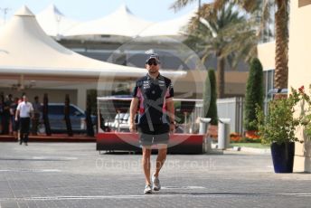 World © Octane Photographic Ltd. Formula 1 – Abu Dhabi GP - Paddock. SportPesa Racing Point RP19 - Sergio Perez. Yas Marina Circuit, Abu Dhabi, UAE. Thursday 28th November 2019.