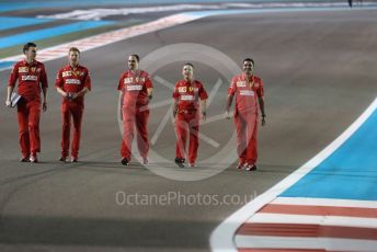 World © Octane Photographic Ltd. Formula 1 – Abu Dhabi GP - Track Walk. Scuderia Ferrari Technical Team. Yas Marina Circuit, Abu Dhabi, UAE. Thursday 28th November 2019.