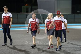 World © Octane Photographic Ltd. Formula 1 – Abu Dhabi GP - Track Walk. Alfa Romeo Racing C38 – Antonio Giovinazzi. Yas Marina Circuit, Abu Dhabi, UAE. Thursday 28th November 2019.