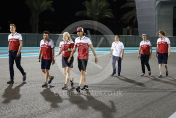 World © Octane Photographic Ltd. Formula 1 – Abu Dhabi GP - Track Walk. Alfa Romeo Racing C38 – Antonio Giovinazzi. Yas Marina Circuit, Abu Dhabi, UAE. Thursday 28th November 2019.