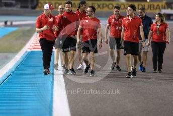 World © Octane Photographic Ltd. Formula 1 – Abu Dhabi GP - Track Walk. Prema Powerteam - Mick Schumacher and Sean Galeal. Yas Marina Circuit, Abu Dhabi, UAE. Thursday 28th November 2019.