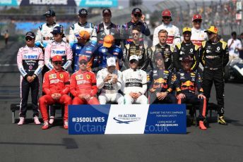 World © Octane Photographic Ltd. Formula 1 – Australian GP Class of 2019.
Front Row : Scuderia Ferrari – Charles Leclerc and Sebastian Vettel, Mercedes AMG Petronas Motorsport AMG F1 - Lewis Hamilton and Valtteri Bottas, Aston Martin Red Bull Racing – Pierre Gasly and Max Verstappen. 
Middle Row : SportPesa Racing Point - Sergio Perez and Lance Stroll, McLaren – Carlos Sainz and Lando Norris, Rich Energy Haas F1 Team – Romain Grosjean and Kevin Magnussen, Renault Sport F1 Team – Daniel Ricciardo and Nico Hulkenberg
Back Row : ROKiT Williams Racing – Robert Kubica and George Russell, Scuderia Toro Rosso – Daniil Kvyat and Alexander Albon, Alfa Romeo Racing – Antonio Giovinazzi and Kimi Raikkonen.
Melbourne, Australia. Sunday 17th March 2019.