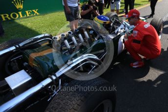 World © Octane Photographic Ltd. Formula 1 – Australian GP Drivers’ parade. Scuderia Ferrari SF90 – Sebastian Vettel. Melbourne, Australia. Sunday 17th March 2019.