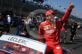 World © Octane Photographic Ltd. Formula 1 – Australian GP Drivers’ parade. Scuderia Ferrari SF90 – Charles Leclerc. Melbourne, Australia. Sunday 17th March 2019.