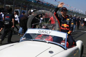 World © Octane Photographic Ltd. Formula 1 – Australian GP Drivers’ parade. Aston Martin Red Bull Racing RB15 – Pierre Gasly. Melbourne, Australia. Sunday 17th March 2019.