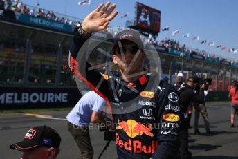 World © Octane Photographic Ltd. Formula 1 – Australian GP Drivers’ parade. Aston Martin Red Bull Racing RB15 – Pierre Gasly. Melbourne, Australia. Sunday 17th March 2019.