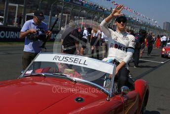 World © Octane Photographic Ltd. Formula 1 – Australian GP Drivers’ parade. ROKiT Williams Racing FW42 – George Russell. Melbourne, Australia. Sunday 17th March 2019.