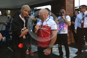 World © Octane Photographic Ltd. Formula 1 - Australian GP - Paddock. Simone Resta with Jaden Smith (Son of Will Smith). Albert Park, Melbourne, Australia. Sunday 17th March 2019