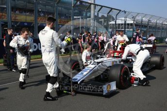 World © Octane Photographic Ltd. Formula 1 – Australian GP Grid. Alfa Romeo Racing C38 – Antonio Giovinazzi. Melbourne, Australia. Sunday 17th March 2019.