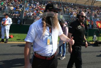 World © Octane Photographic Ltd. Formula 1 - Australian GP - Grid. William Storey CEO of Rich Energy. Albert Park, Melbourne, Australia. Sunday 17th March 2019