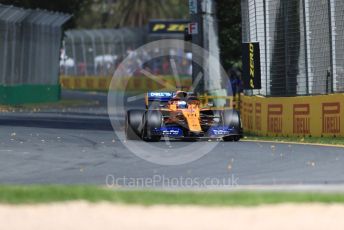 World © Octane Photographic Ltd. Formula 1 – Australian GP Practice 1. McLaren MCL34 – Carlos Sainz. Friday 15th Melbourne, Australia. Friday 15th March 2019.