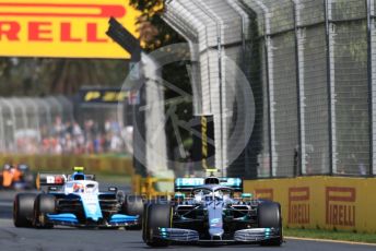 World © Octane Photographic Ltd. Formula 1 – Australian GP Practice 1. Mercedes AMG Petronas Motorsport AMG F1 W10 EQ Power+ - Valtteri Bottas, Williams Racing – Robert Kubica and McLaren MCL34 – Carlos Sainz. Friday 15th Melbourne, Australia. Friday 15th March 2019.