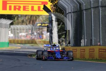 World © Octane Photographic Ltd. Formula 1 – Australian GP Practice 1. Scuderia Toro Rosso STR14 – Alexander Albon. Friday 15th Melbourne, Australia. Friday 15th March 2019.