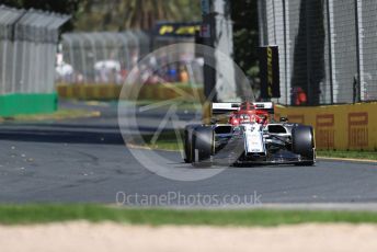 World © Octane Photographic Ltd. Formula 1 – Australian GP Practice 1. Alfa Romeo Racing C38 – Kimi Raikkonen. Friday 15th Melbourne, Australia. Friday 15th March 2019.