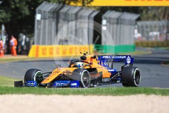 World © Octane Photographic Ltd. Formula 1 – Australian GP Practice 1. McLaren MCL34 – Lando Norris. Friday 15th Melbourne, Australia. Friday 15th March 2019.