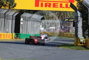 World © Octane Photographic Ltd. Formula 1 – Australian GP Practice 1. Scuderia Ferrari SF90 – Charles Leclerc and SportPesa Racing Point RP19 – Lance Stroll. Friday 15th Melbourne, Australia. Friday 15th March 2019.