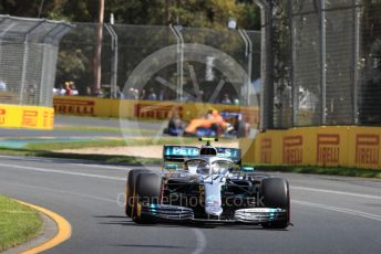 World © Octane Photographic Ltd. Formula 1 – Australian GP Practice 1. Mercedes AMG Petronas Motorsport AMG F1 W10 EQ Power+ - Valtteri Bottas and McLaren MCL34 – Carlos Sainz. Friday 15th Melbourne, Australia. Friday 15th March 2019.