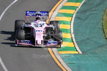 World © Octane Photographic Ltd. Formula 1 – Australian GP Practice 2. SportPesa Racing Point RP19 - Sergio Perez. Friday 15th Melbourne, Australia. Friday 15th March 2019.
