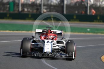 World © Octane Photographic Ltd. Formula 1 – Australian GP Practice 2. Alfa Romeo Racing C38 – Kimi Raikkonen. Friday 15th Melbourne, Australia. Friday 15th March 2019.