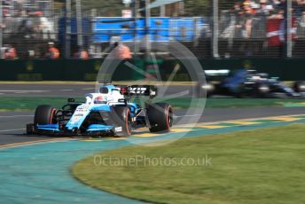 World © Octane Photographic Ltd. Formula 1 – Australian GP Practice 2. ROKiT Williams Racing – Robert Kubica and Mercedes AMG Petronas Motorsport AMG F1 W10 EQ Power+ - Lewis Hamilton. Friday 15th Melbourne, Australia. Friday 15th March 2019.