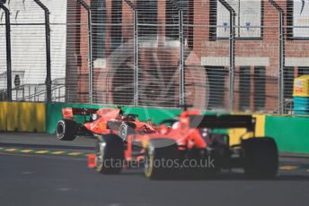 World © Octane Photographic Ltd. Formula 1 – Australian GP Practice 2. Scuderia Ferrari SF90 – Sebastian Vettel and Charles Leclerc. Friday 15th Melbourne, Australia. Friday 15th March 2019.