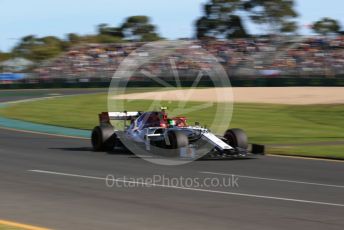 World © Octane Photographic Ltd. Formula 1 – Australian GP Practice 2. Alfa Romeo Racing C38 – Antonio Giovinazzi. Friday 15th Melbourne, Australia. Friday 15th March 2019.