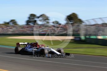 World © Octane Photographic Ltd. Formula 1 – Australian GP Practice 2. Alfa Romeo Racing C38 – Kimi Raikkonen. Friday 15th Melbourne, Australia. Friday 15th March 2019.