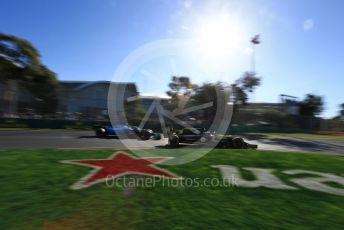 World © Octane Photographic Ltd. Formula 1 – Australian GP Practice 2. Renault Sport F1 Team RS19 – Daniel Ricciardo and ROKiT Williams Racing – Robert Kubica. Friday 15th Melbourne, Australia. Friday 15th March 2019.