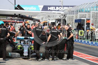 World © Octane Photographic Ltd. Formula 1 – Australian GP Practice 3. Mercedes AMG Petronas Motorsport AMG F1 W10 EQ Power+ - Lewis Hamilton. Saturday 16th Melbourne, Australia. Saturday 16th March 2019.