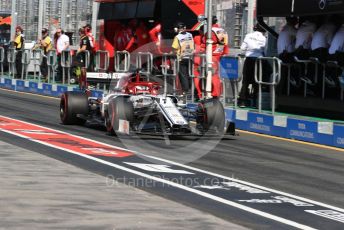 World © Octane Photographic Ltd. Formula 1 – Australian GP Practice 3. Alfa Romeo Racing C38 – Kimi Raikkonen. Saturday 16th Melbourne, Australia. Saturday 16th March 2019.