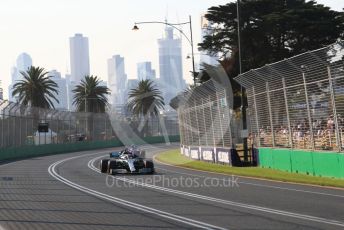 World © Octane Photographic Ltd. Formula 1 – Australian GP Qualifying. Mercedes AMG Petronas Motorsport AMG F1 W10 EQ Power+ - Lewis Hamilton and Scuderia Toro Rosso STR14 – Alexander Albon.  Melbourne, Australia. Saturday 16th March 2019.