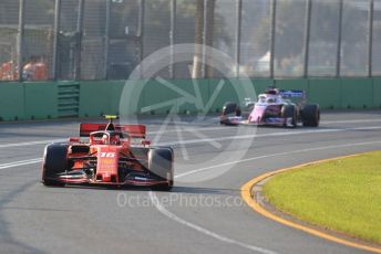 World © Octane Photographic Ltd. Formula 1 – Australian GP Qualifying. Scuderia Ferrari SF90 – Charles Leclerc and SportPesa Racing Point RP19 - Sergio Perez. Melbourne, Australia. Saturday 16th March 2019.