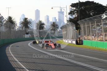 World © Octane Photographic Ltd. Formula 1 – Australian GP Qualifying. Scuderia Ferrari SF90 – Sebastian Vettel and Renault Sport F1 Team RS19 – Nico Hulkenberg.  Melbourne, Australia. Saturday 16th March 2019.