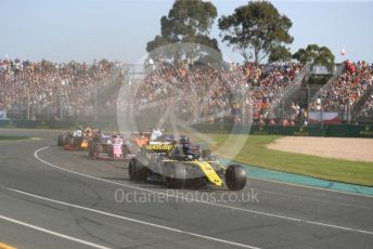 World © Octane Photographic Ltd. Formula 1 – Australian GP Race. Renault Sport F1 Team RS19 – Daniel Ricciardo. Melbourne, Australia. Sunday 17th March 2019.