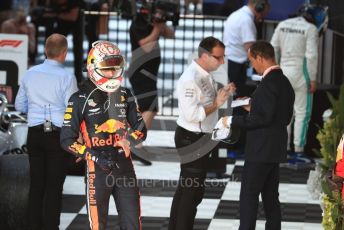 World © Octane Photographic Ltd. Formula 1 – Australian GP Parc Ferme. Aston Martin Red Bull Racing RB15 – Max Verstappen. Melbourne, Australia. Sunday 17th March 2019.