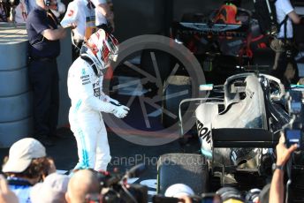 World © Octane Photographic Ltd. Formula 1 – Australian GP Parc Ferme. Mercedes AMG Petronas Motorsport AMG F1 W10 EQ Power+ - Lewis Hamilton. Melbourne, Australia. Sunday 17th March 2019.
