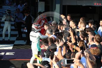 World © Octane Photographic Ltd. Formula 1 – Australian GP Parc Ferme. Mercedes AMG Petronas Motorsport AMG F1 W10 EQ Power+ - Lewis Hamilton. Melbourne, Australia. Sunday 17th March 2019.