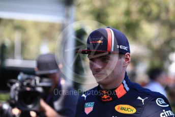 World © Octane Photographic Ltd. Formula 1 – Australian GP FIA Driver photo call. Aston Martin Red Bull Racing RB15 – Max Verstappen. Thursday 14th Melbourne, Australia. Thursday 14th March 2019.